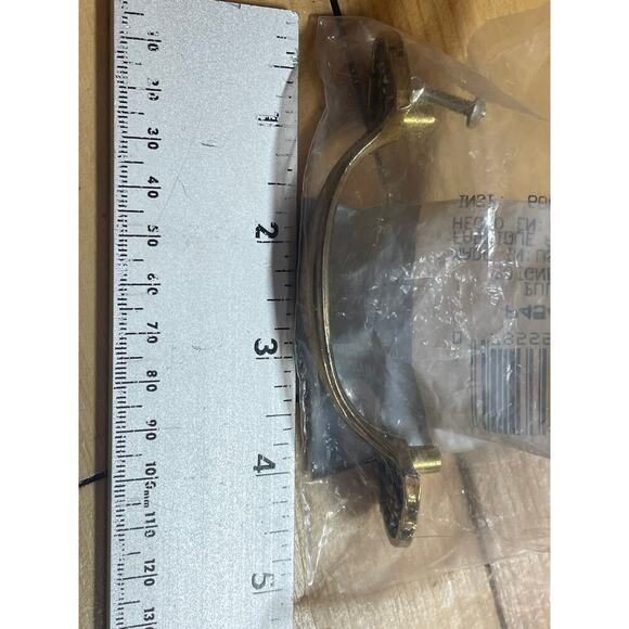 NEW! Belwith KBC Brass Metal Floral Cabinet Door drawer Handles 4.5" Lot of 3 - Picture 2 of 4